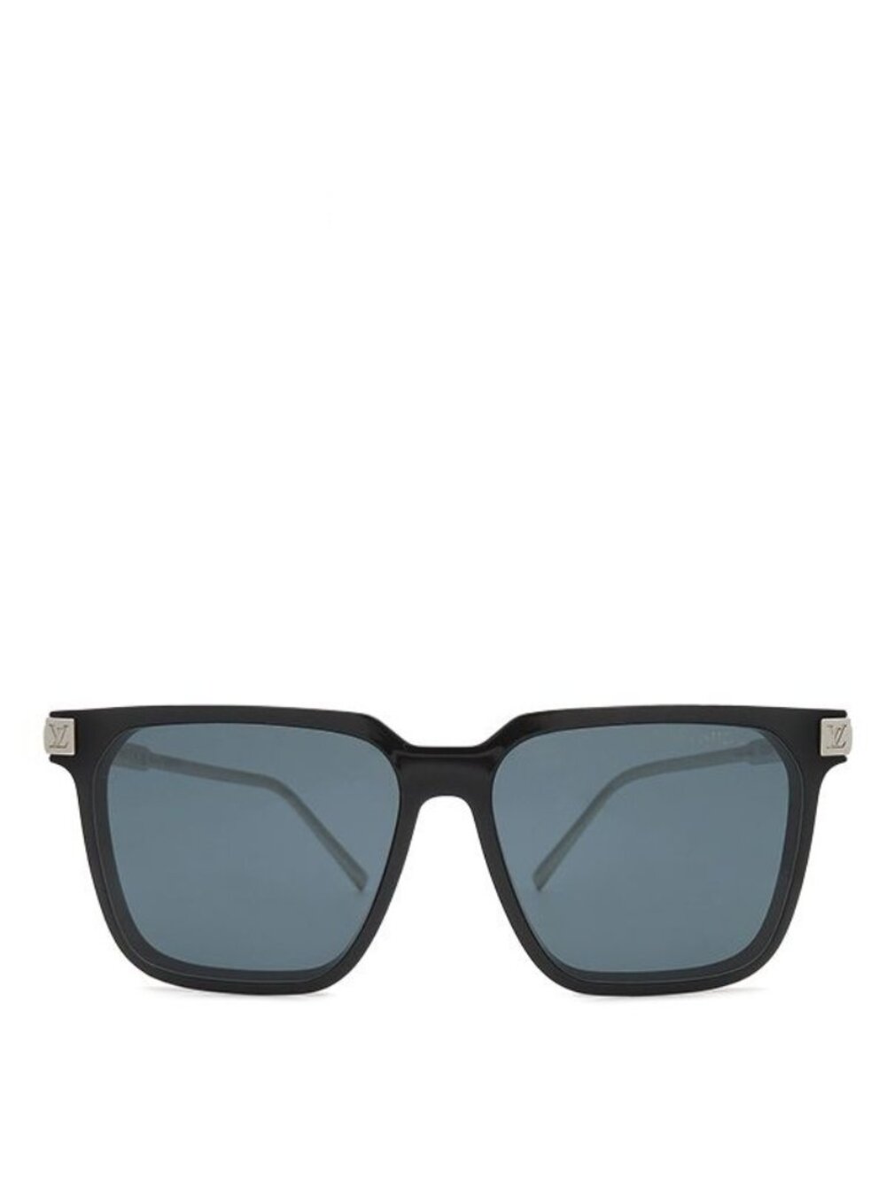 Louis Vuitton Sunglasses LV Rise Square 56 15 Acetate Metal Black Silver LV